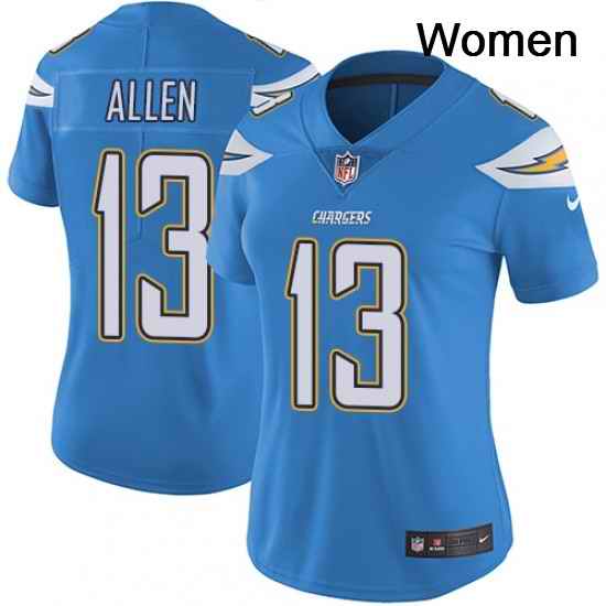 Womens Nike Los Angeles Chargers 13 Keenan Allen Electric Blue Alternate Vapor Untouchable Limited Player NFL Jersey